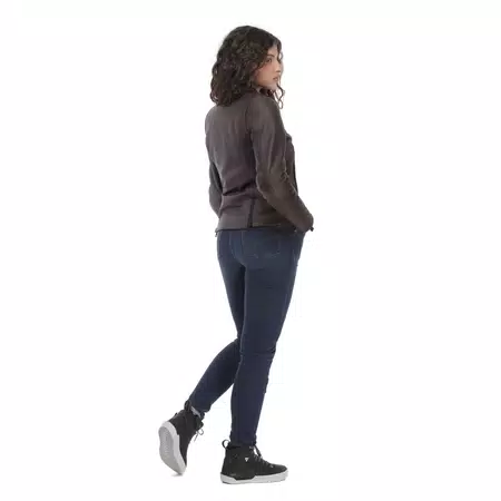 ITINERE - WOMEN'S MOTORCYCLE LEATHER JACKET - BORDEAUX - 4