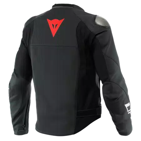 SPORTIVA - MEN'S MOTORCYCLE PERFORATED LEATHER JACKET - BLACK-MATT/BLACK-MATT/BLACK-MATT - 2