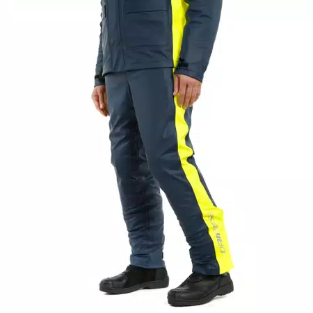 STORM 2 - UNISEX MOTORCYCLE RAIN PANTS - BLACK-IRIS/FLUO-YELLOW - 4