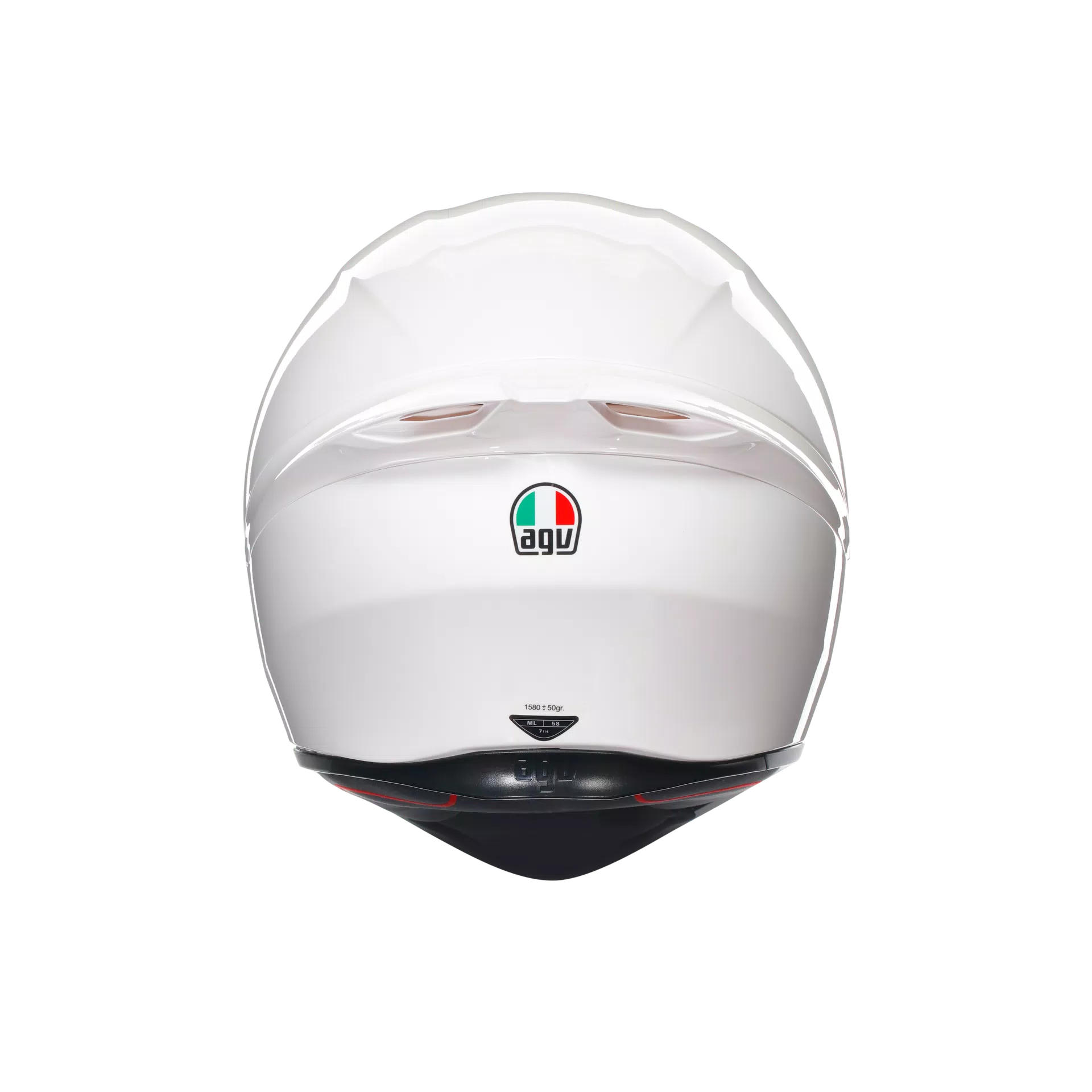 K1 S WHITE - MOTORBIKE FULL FACE HELMET DOT (E2206)