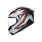 K6 S FLASH MATT BLACK/GREY/RED - CASCO MOTO INTEGRAL E2206