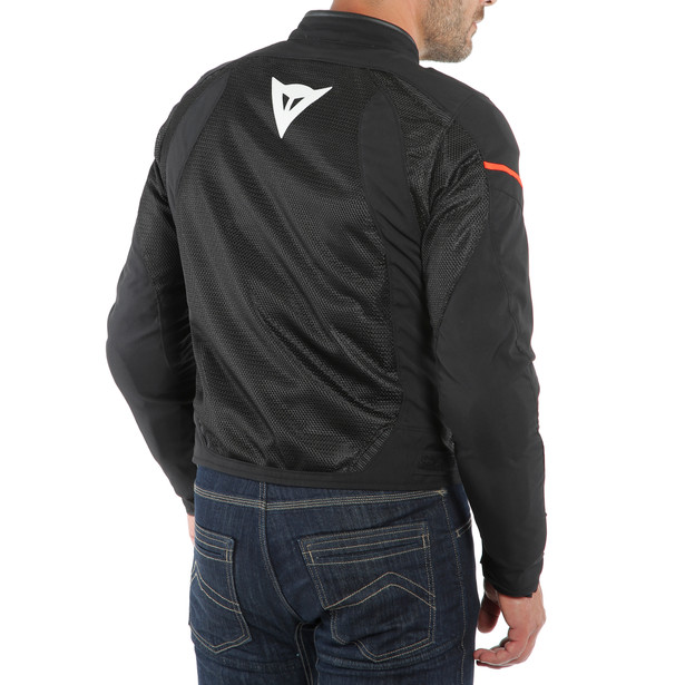 air-frame-d1-giacca-moto-in-tessuto-uomo-black-white-fluo-red image number 5