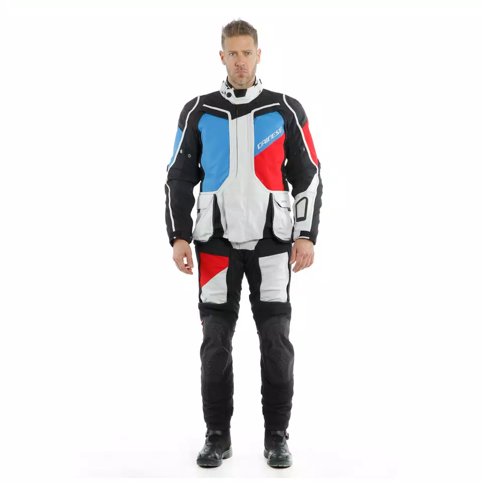 D-EXPLORER 2 GORE-TEX JACKET - GLACIER-GRAY/BLUE/LAVA-RED/BLACK - 3
