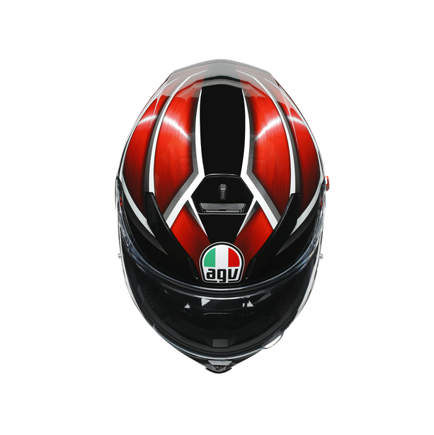 K5 S AGV E2205 MULTI MPLK - TEMPEST BLACK/RED