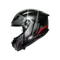 K6 S KARVE MATT BLACK/GREY/RED - CASCO MOTO INTEGRALE E2206