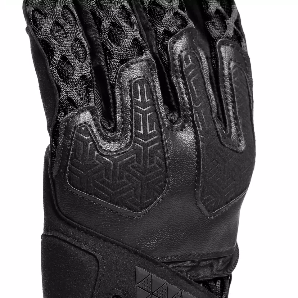 AIR-MAZE - UNISEX MOTORCYCLE TEXTILE SUMMER GLOVES - BLACK/BLACK - 7