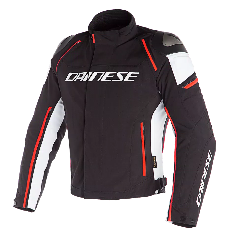 RACING 3 D-DRY&reg; JACKET - BLACK/WHITE/RED-FLUO - 1