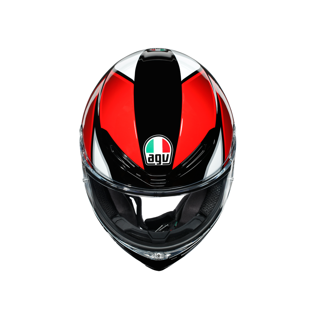 AGV K6 Multi full-face road helmet - Hyphen Black/Red/White | AGV.com