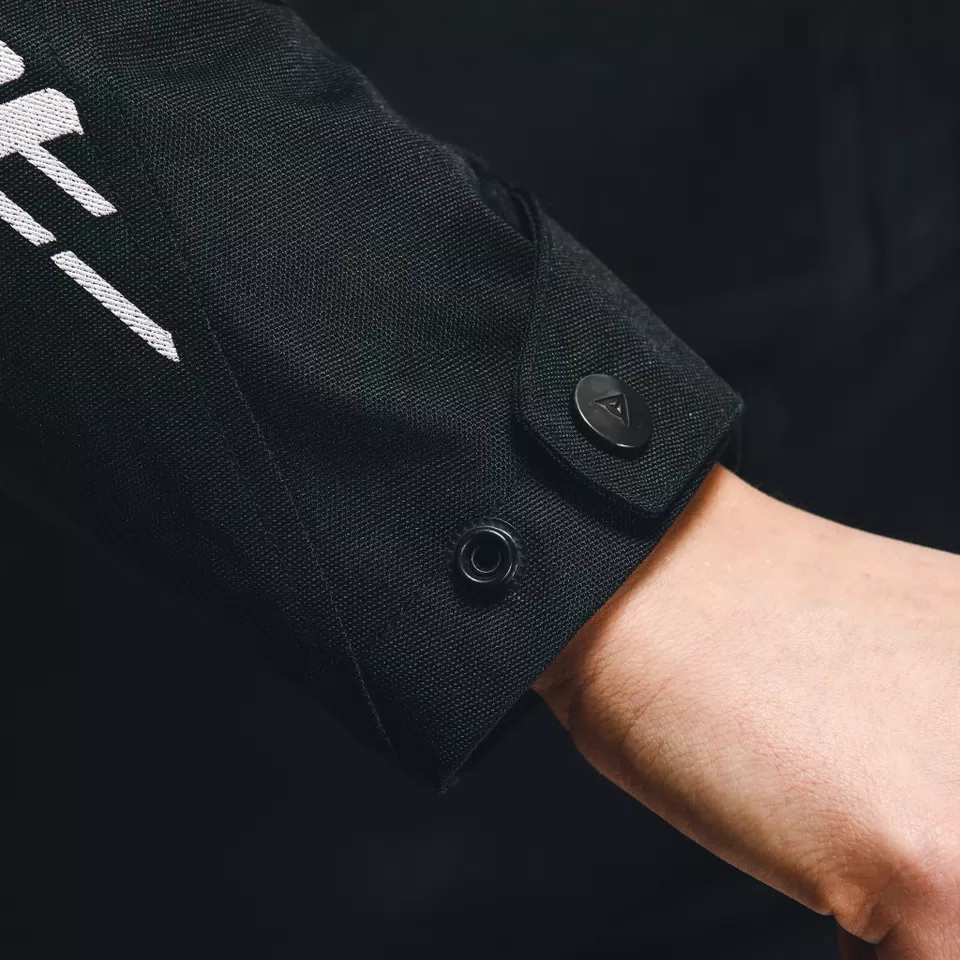 AVRO 5 - WOMEN'S FABRIC MOTORCYCLE JACKET - BLACK/WHITE/BLACK - 7