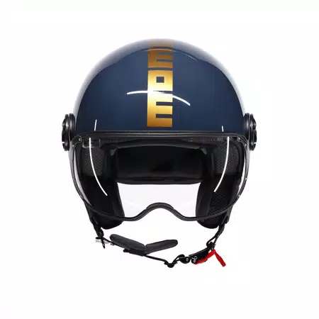 MOMODESIGN FGTR CLASSIC - JET HELMET WITH VISOR E2206 - FLIP BRASS/GOLD -  - 2