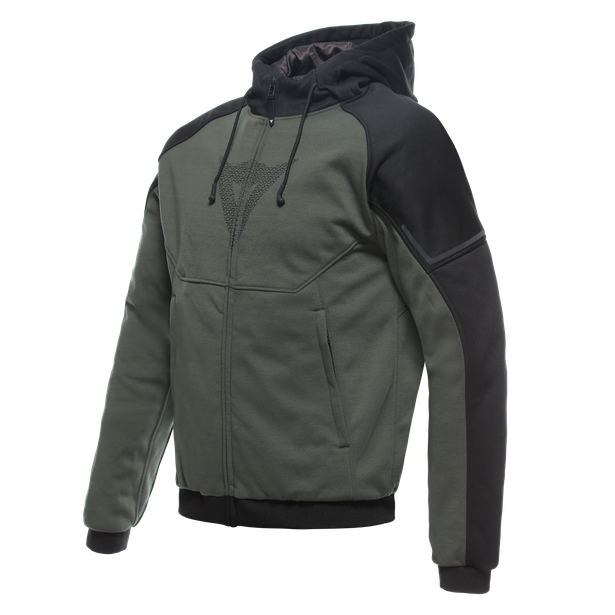 daemon-x-safety-hoodie-giacca-moto-in-tessuto-uomo-green-black image number 0