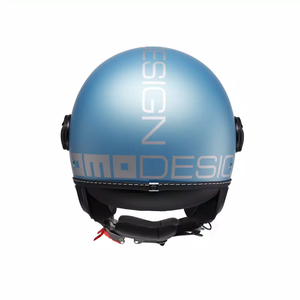 MOMODESIGN FGTR EVO - JET HELMET WITH DUAL VISOR E2206 - MONO MATT SPRING BLUE/SILVER -  - 5