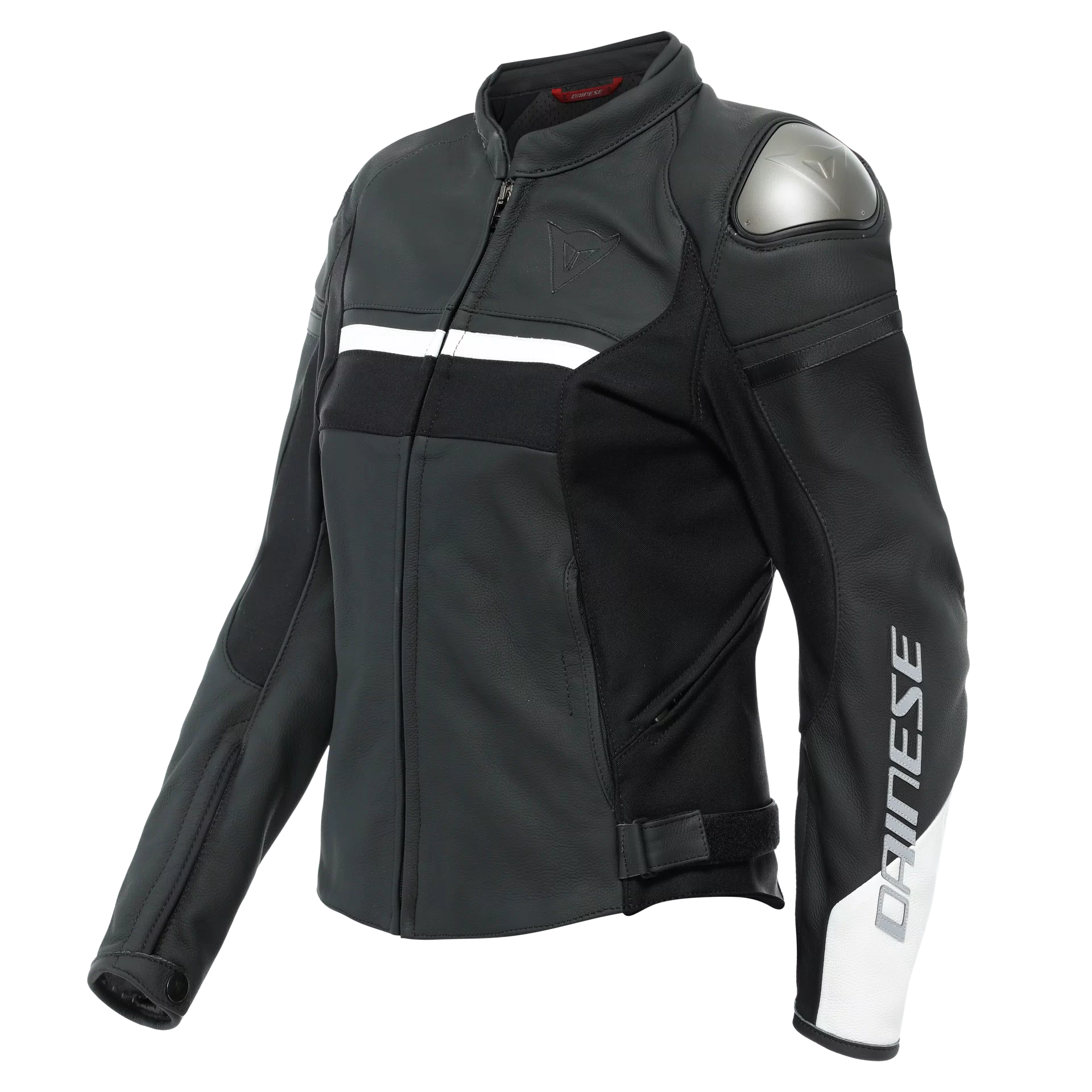 RAPIDA - WOMEN'S MOTORCYCLE LEATHER JACKET | BLACK-MATT/BLACK-MATT ...
