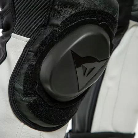 LAGUNA SECA 5 - MEN'S 1-PIECE MOTORCYCLE PERFORATED LEATHER SUIT (SHORT/TALL) - BLACK/WHITE - 5