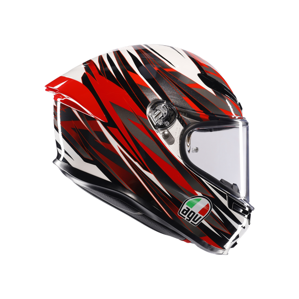 k6-s-reeval-white-red-grey-motorbike-full-face-helmet-e2206 image number 2