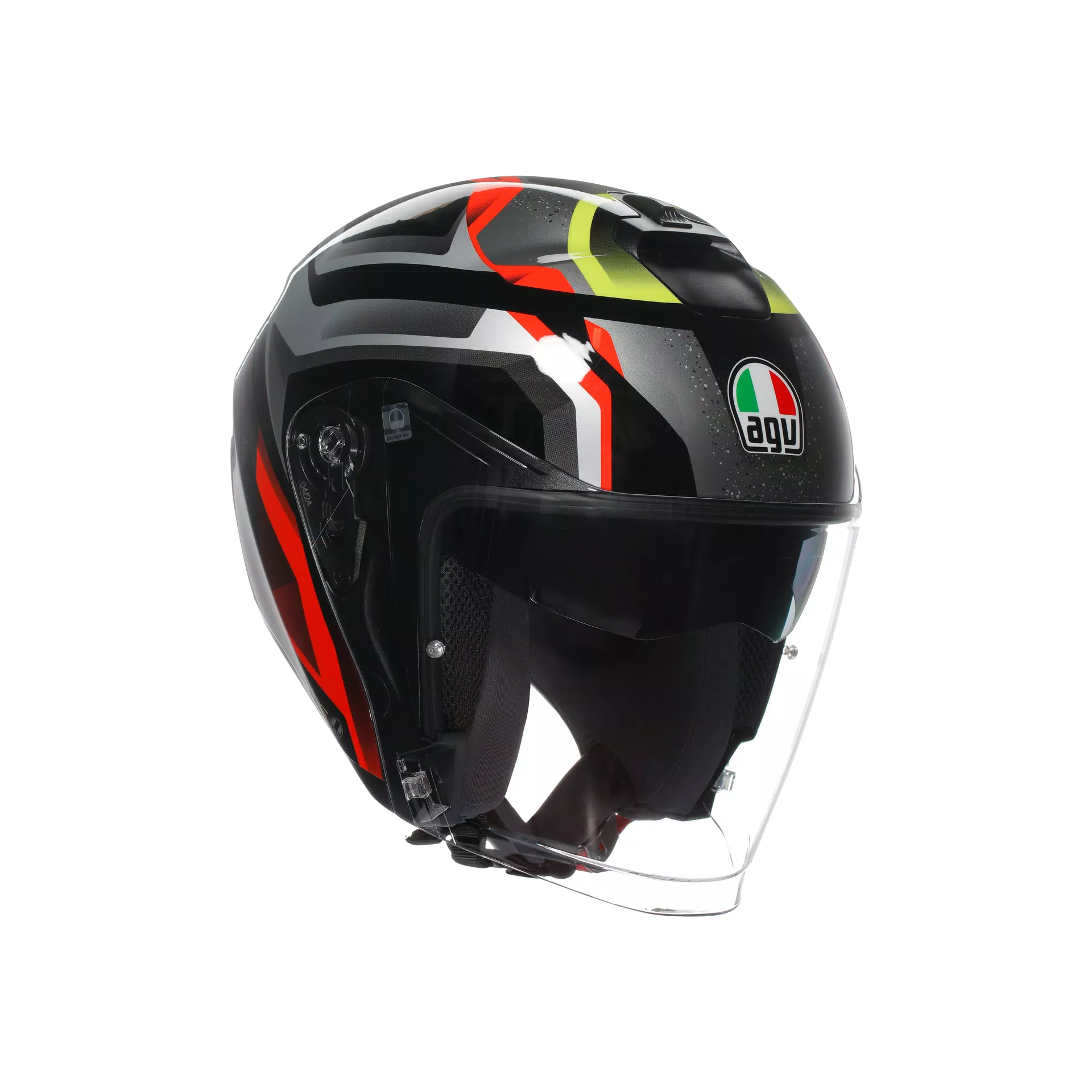 IRIDES AGV E2206 - ZURIGO BLACK/RED/YELLOW FLUO