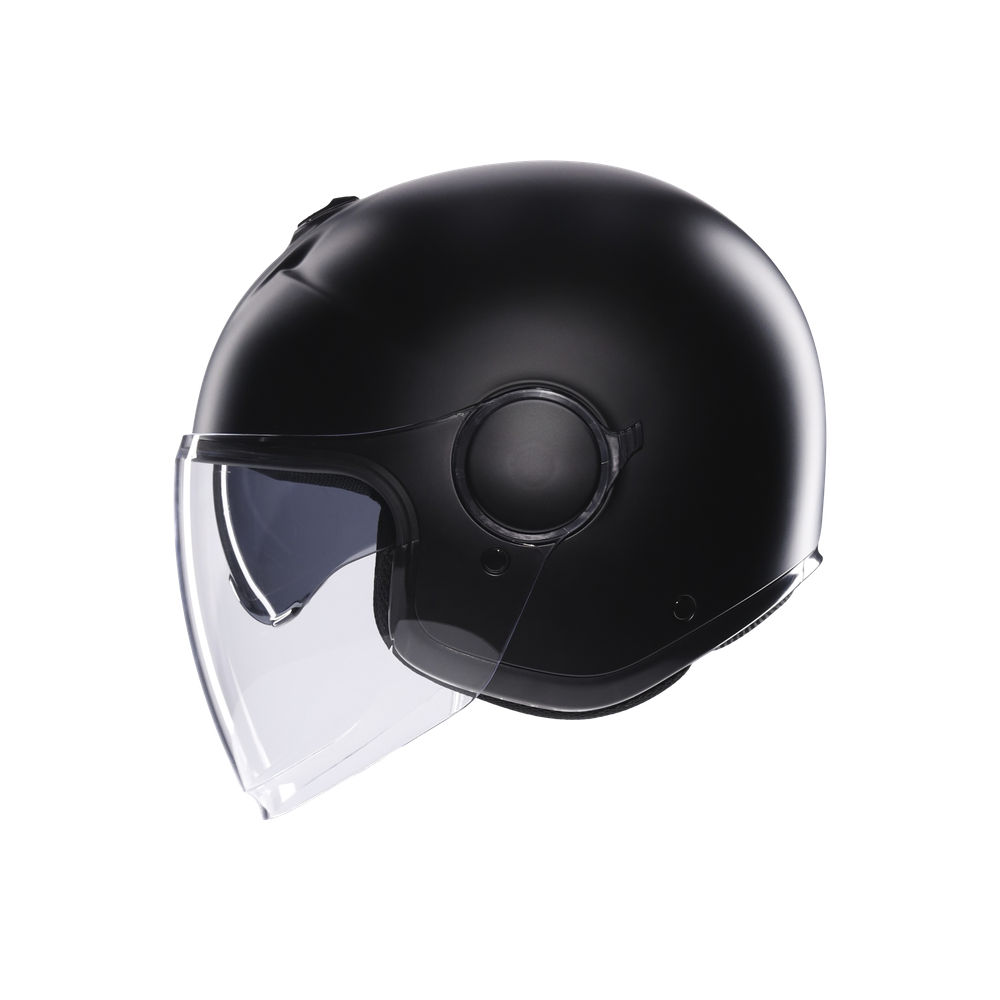 eteres-mono-matt-black-motorbike-open-face-helmet-e2206 image number 3