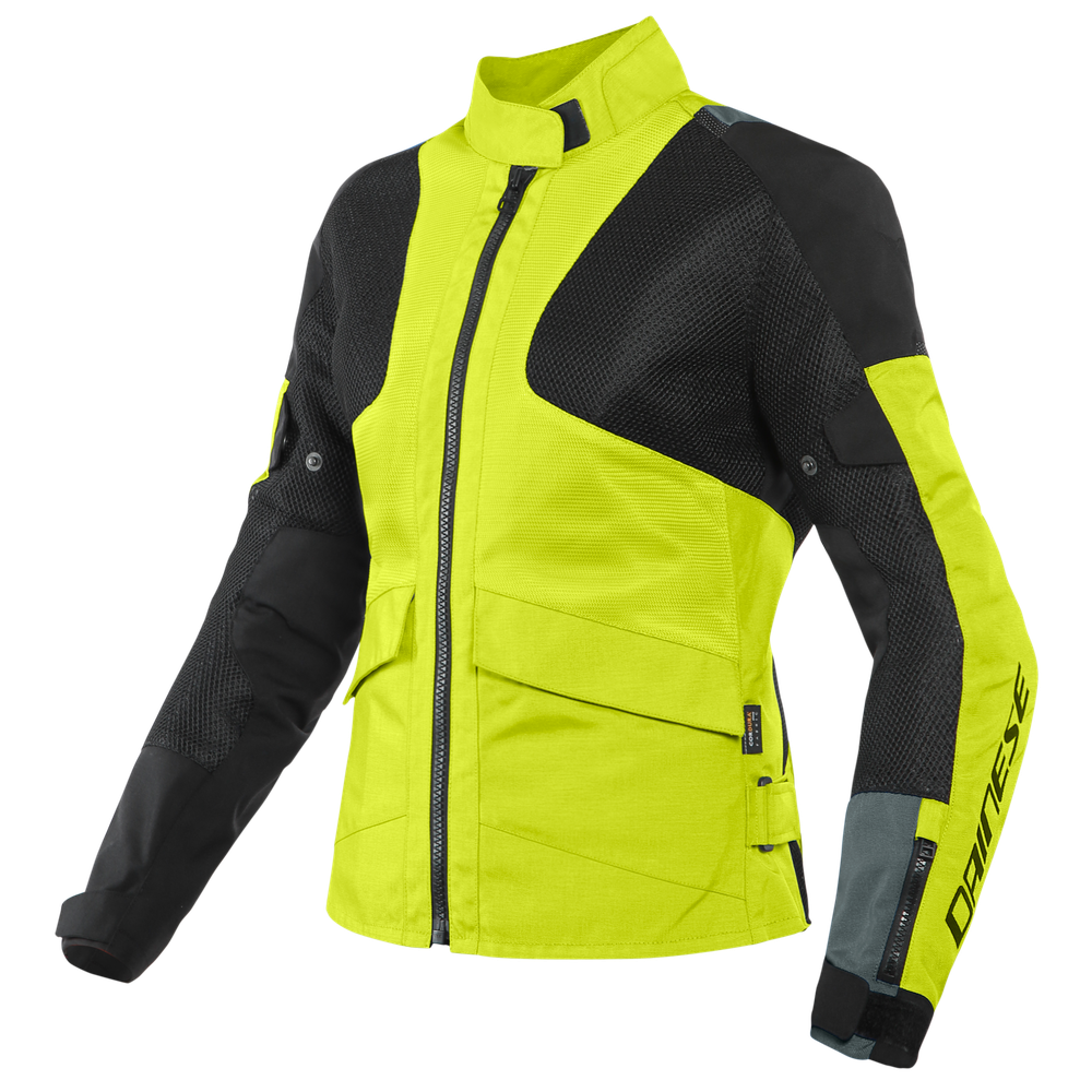 air-tourer-lady-tex-jacket-fluo-yellow-ebony-black image number 0