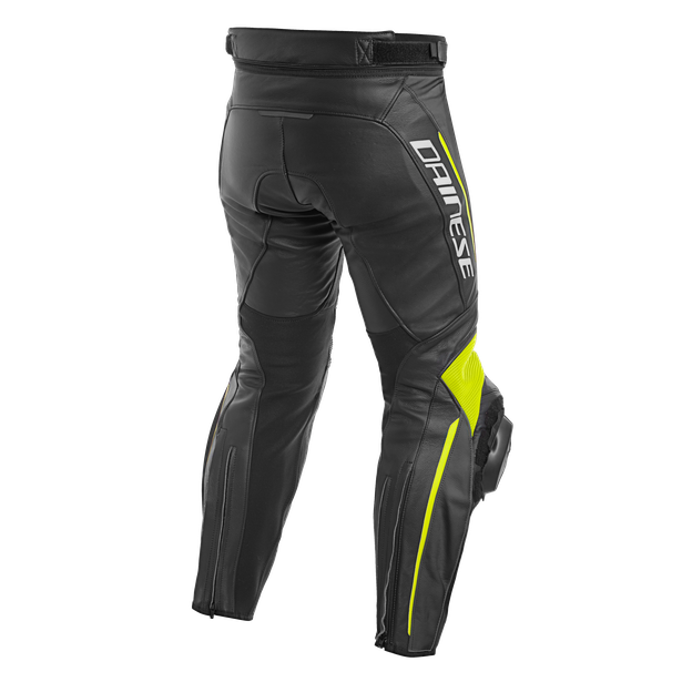 delta-3-pantaloni-moto-in-pelle-uomo-black-black-fluo-yellow image number 1