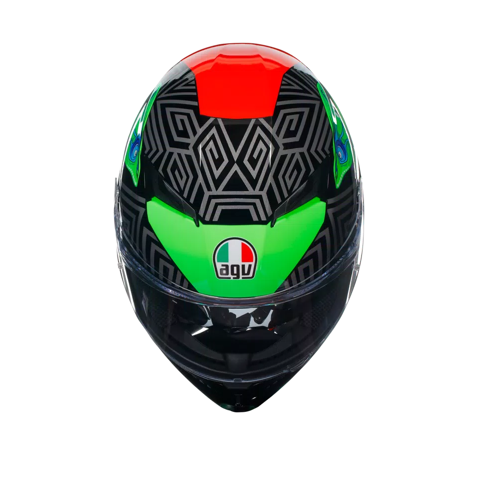K3 KAMALEON BLACK/RED/GREEN - MOTORRAD INTEGRAL-HELM E2206 -  - 7