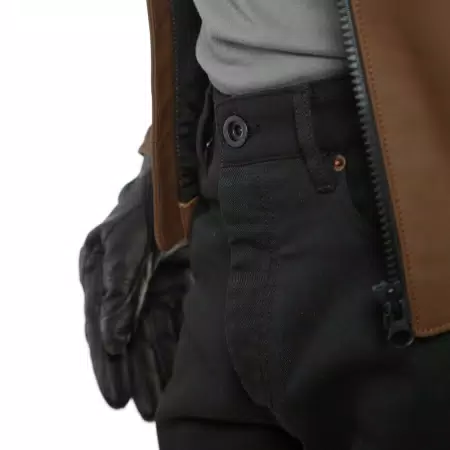 CASUAL SLIM - MEN'S MOTORCYCLE PANTS IN FABRIC - BLACK - 5