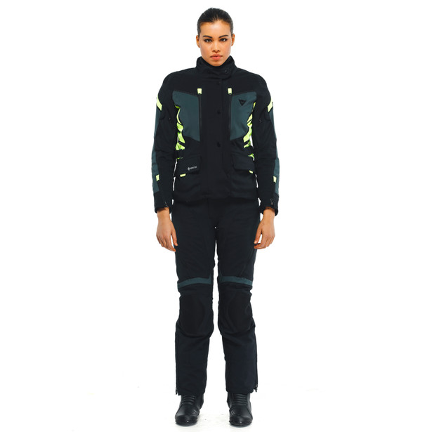 carve-master-3-gore-tex-giacca-moto-impermeabile-donna-black-ebony-fluo-yellow image number 2