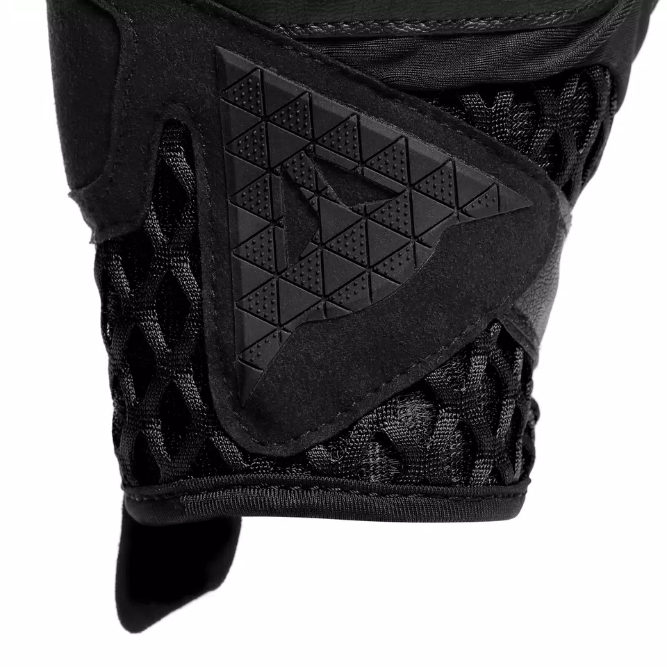 AIR-MAZE - UNISEX MOTORCYCLE TEXTILE SUMMER GLOVES - BLACK/BLACK - 6