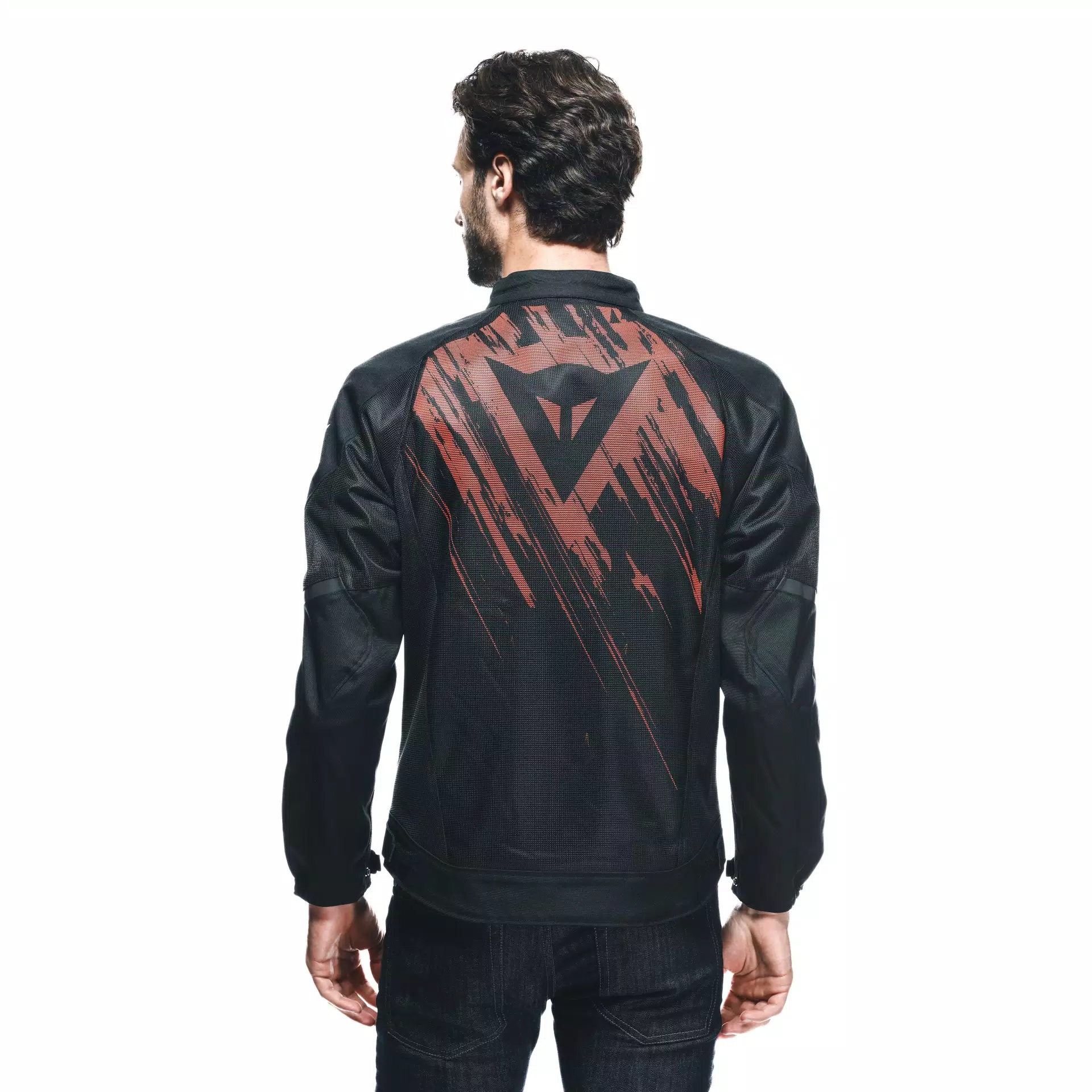 HEROSPHERE AIR - MEN SUMMER MOTORCYCLE JACKET | BLACK/RED TARMAC 