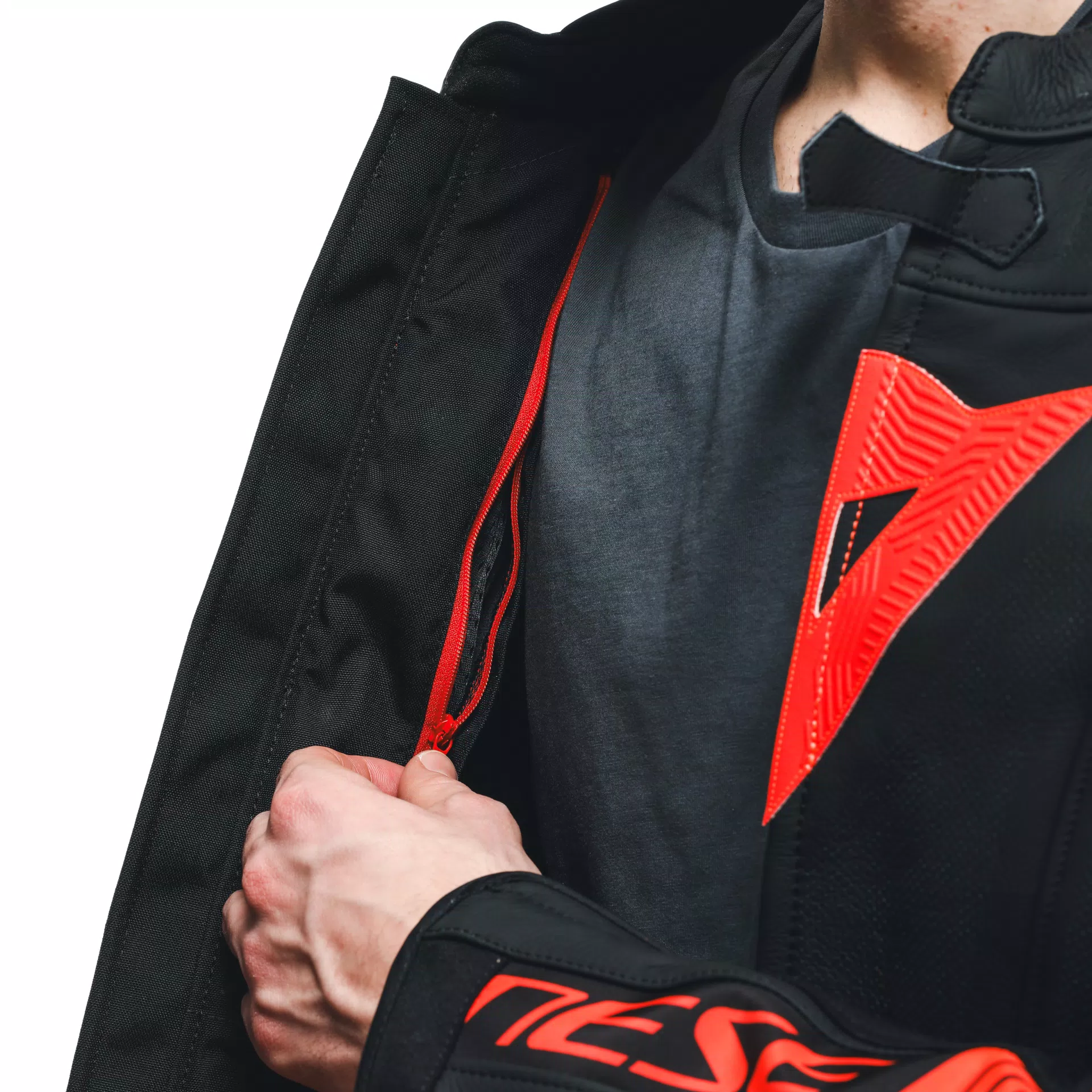 SUPER SPEED 4 - MEN'S MOTORCYCLE PERFORATED LEATHER JACKET