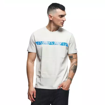 DAINESE STRIPES - MEN'S T-SHIRT - LIGHT-GRAY/DIRECTOIRE-BLUE - 4