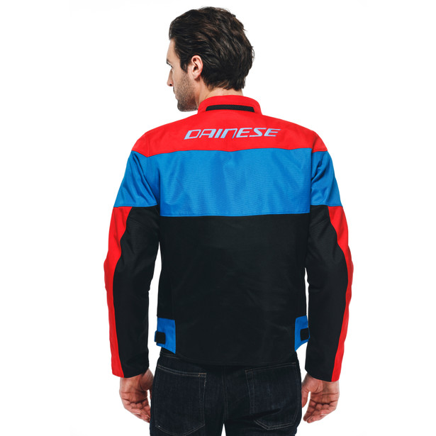 elettrica-air-tex-giacca-moto-in-tessuto-uomo-black-lava-red-light-blue image number 3