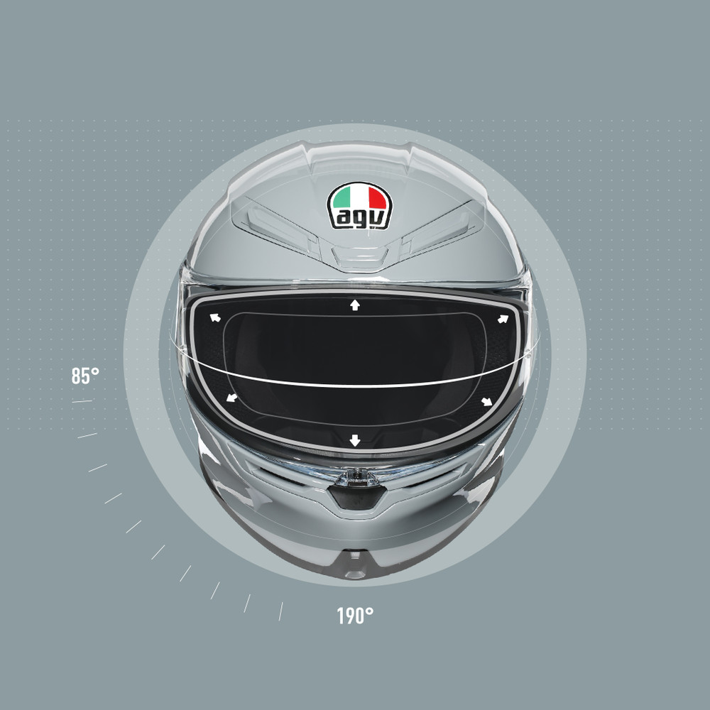 AGV K6 - Full-face motorcycle helmet, lightweight and comfortable 