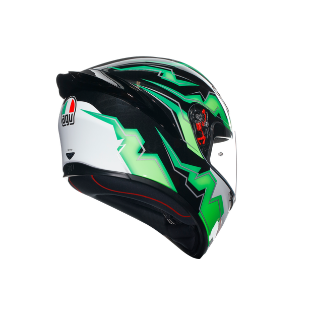 k1-s-kripton-black-green-motorbike-full-face-helmet-e2206 image number 5