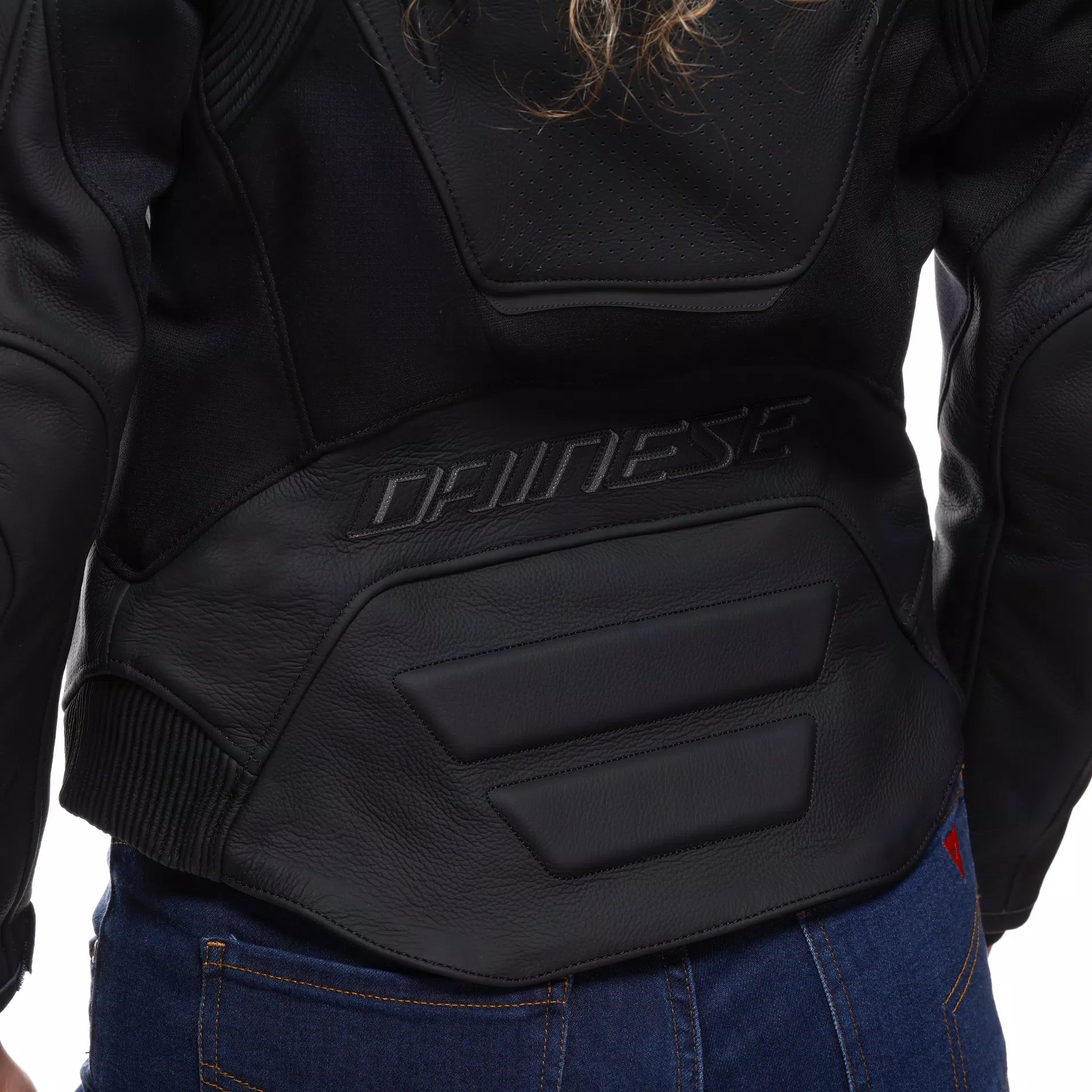 RACING 5 - GIACCA MOTO IN PELLE PERFORATA DONNA