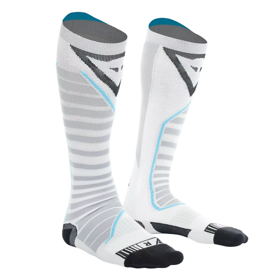 MOTORCYCLE TECHNICAL SOCKS - LONG - BLACK/BLUE - 1