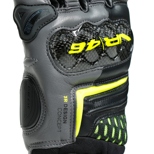 vr46-sector-short-gloves-black-anthracite-fluo-yellow image number 5