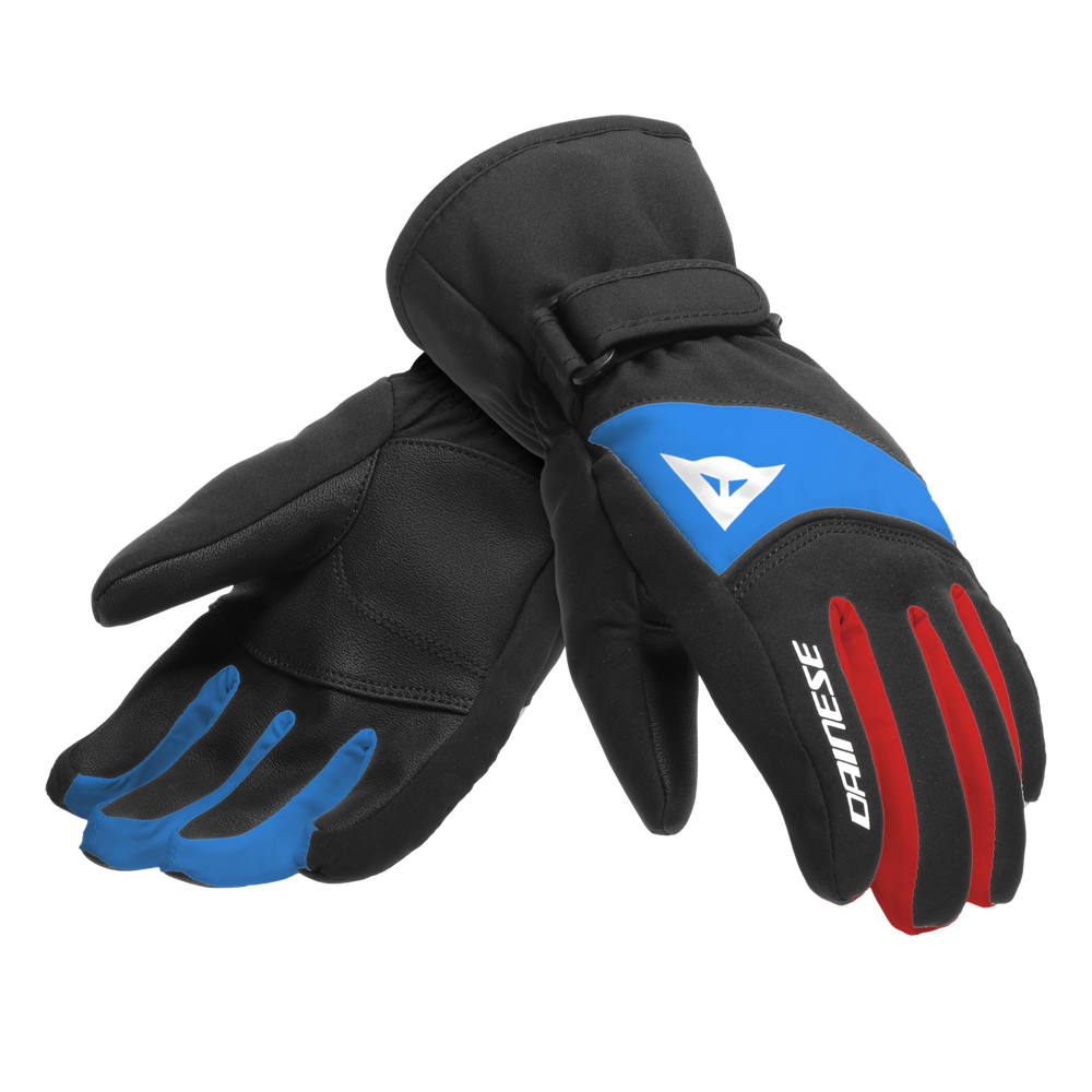 kid-s-hp-scarabeo-ski-gloves-black-taps-high-risk-red-lapis-blue image number 0