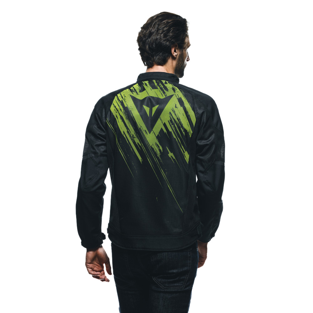 herosphere-air-blouson-moto-estival-homme-black-fluo-yellow-tarmac image number 4