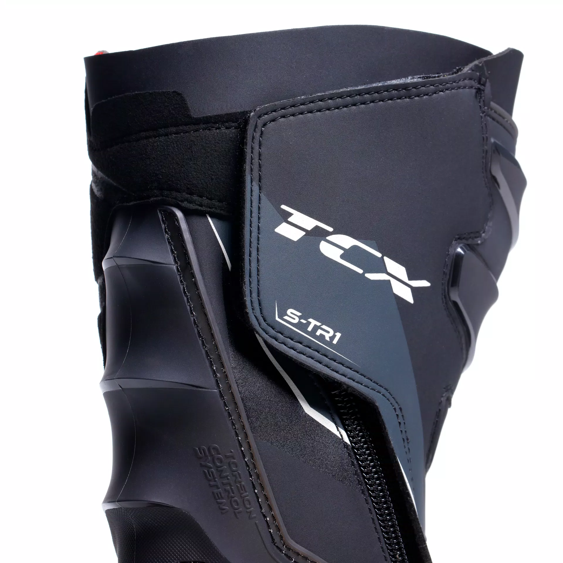 S-TR1 WOMEN'S MOTORCYCLE BOOTS - BLACK/PEARL WHITE