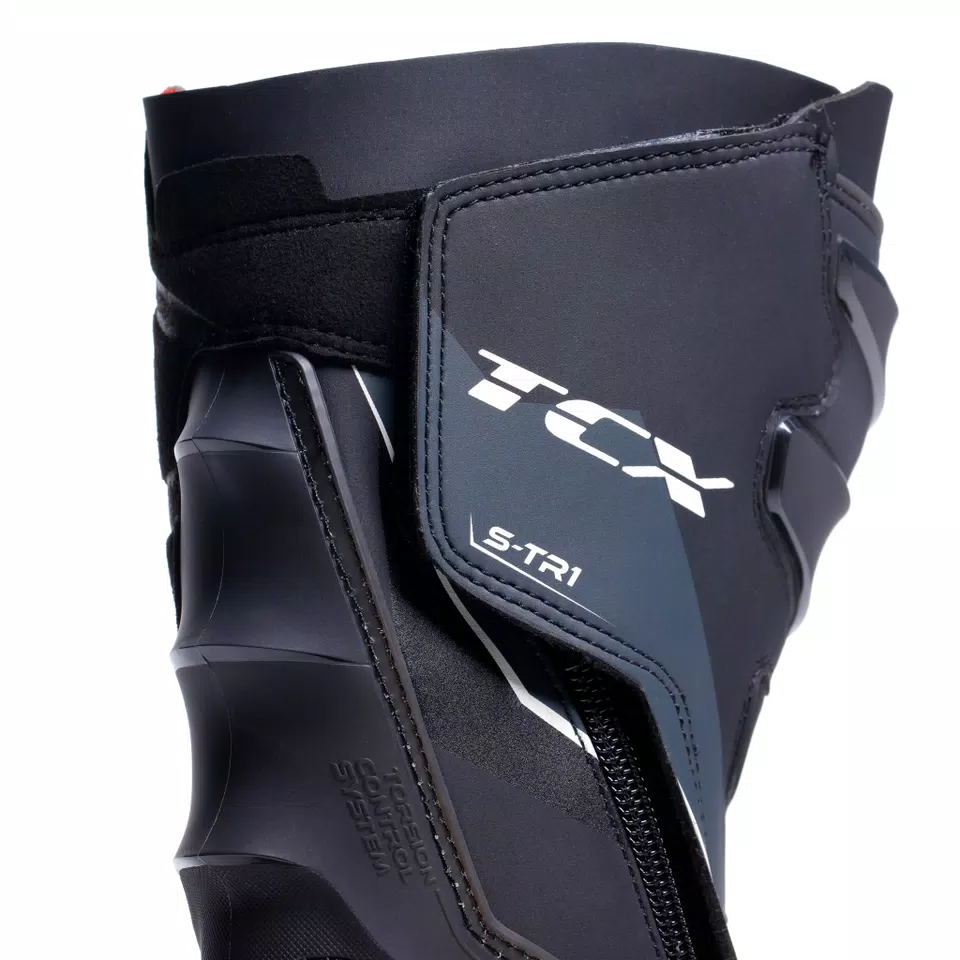 S-TR1 WOMEN'S MOTORCYCLE BOOTS - BLACK/PEARL WHITE -  - 7