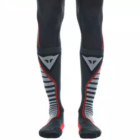 MOTORCYCLE THERMAL SOCKS - LONG - BLACK/RED - 2
