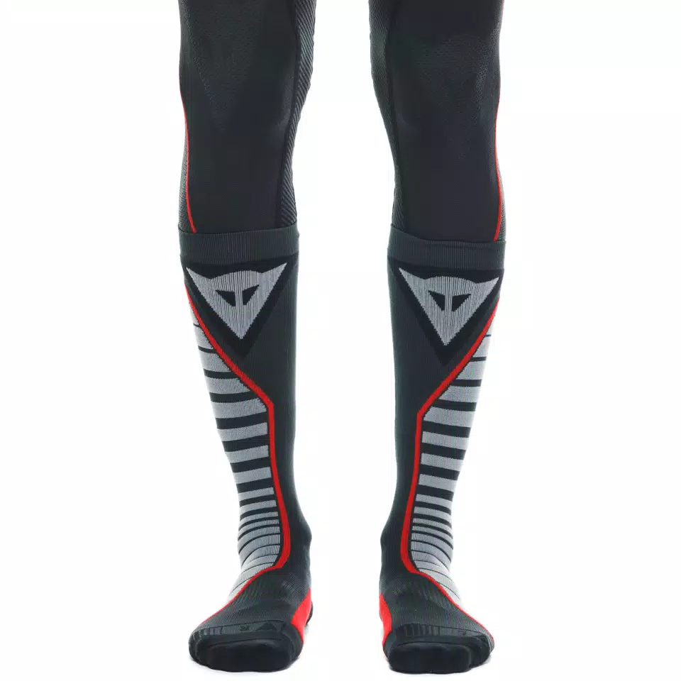 MOTORCYCLE THERMAL SOCKS - LONG - BLACK/RED - 2