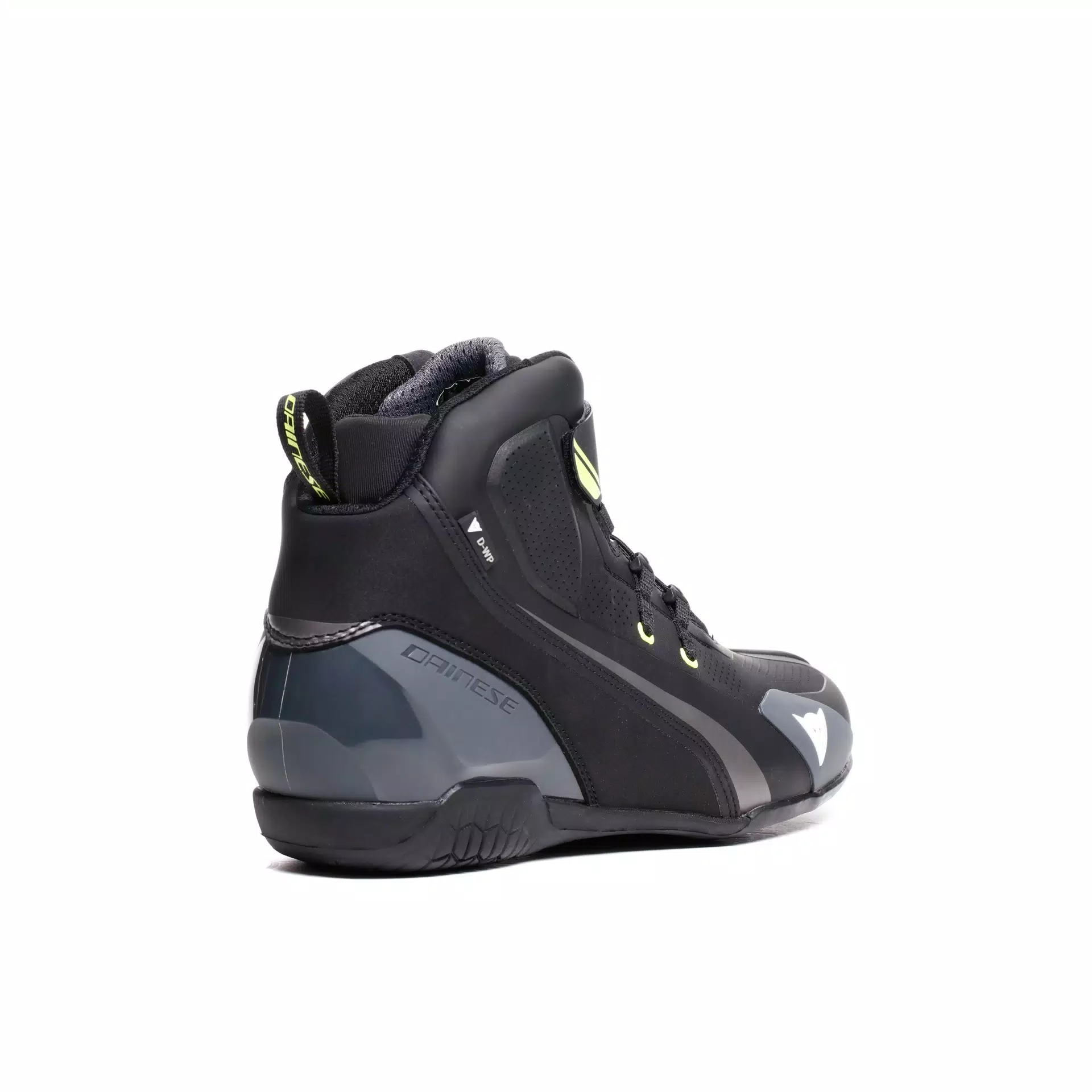HERIAN D-WP - WATERPROOF MOTORCYCLE SHOES | BLACK/WHITE/YELLOW