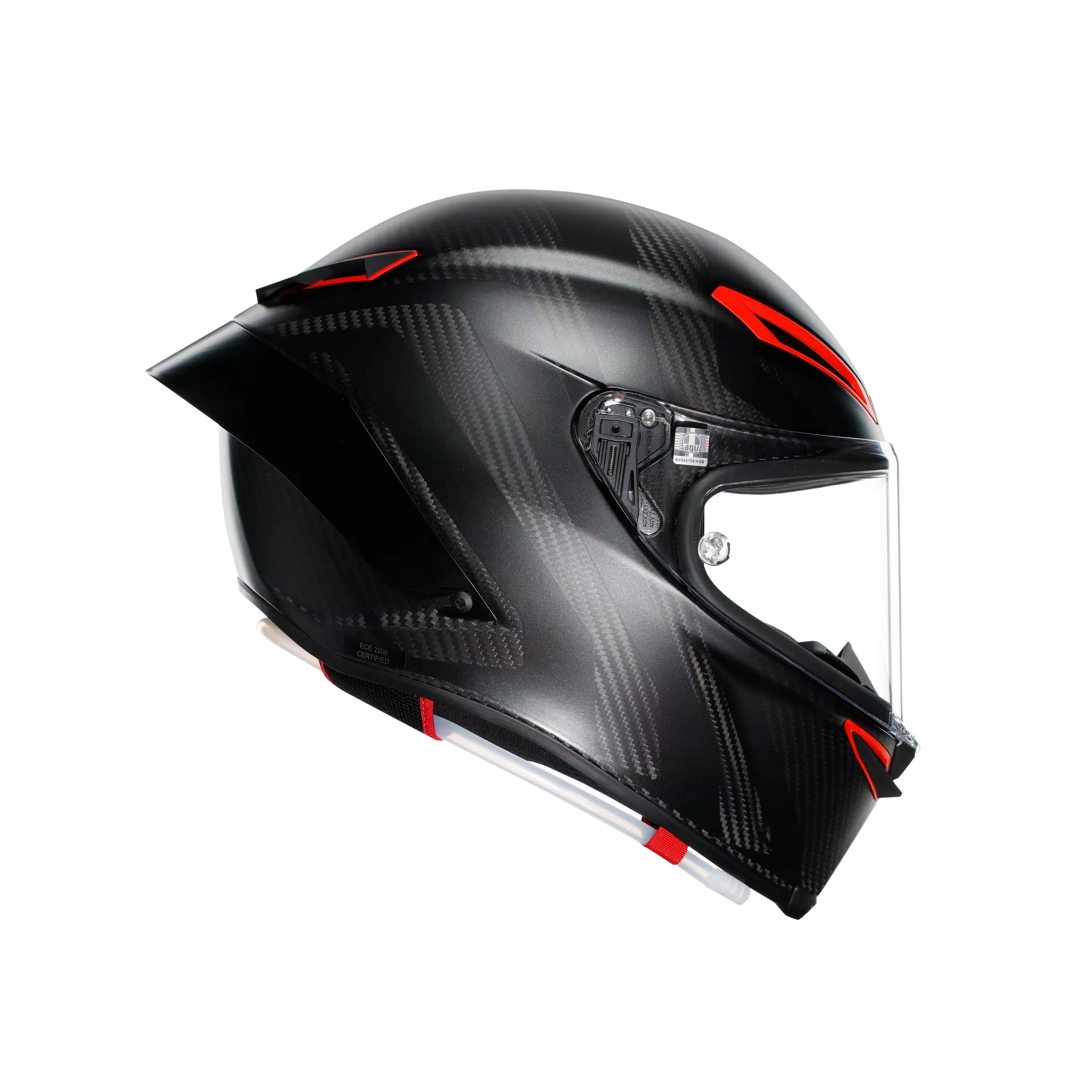 PISTA GP RR INTREPIDO MATT CARBON/BLK/RED - CASCO MOTO INTEGRAL E2206 DOT