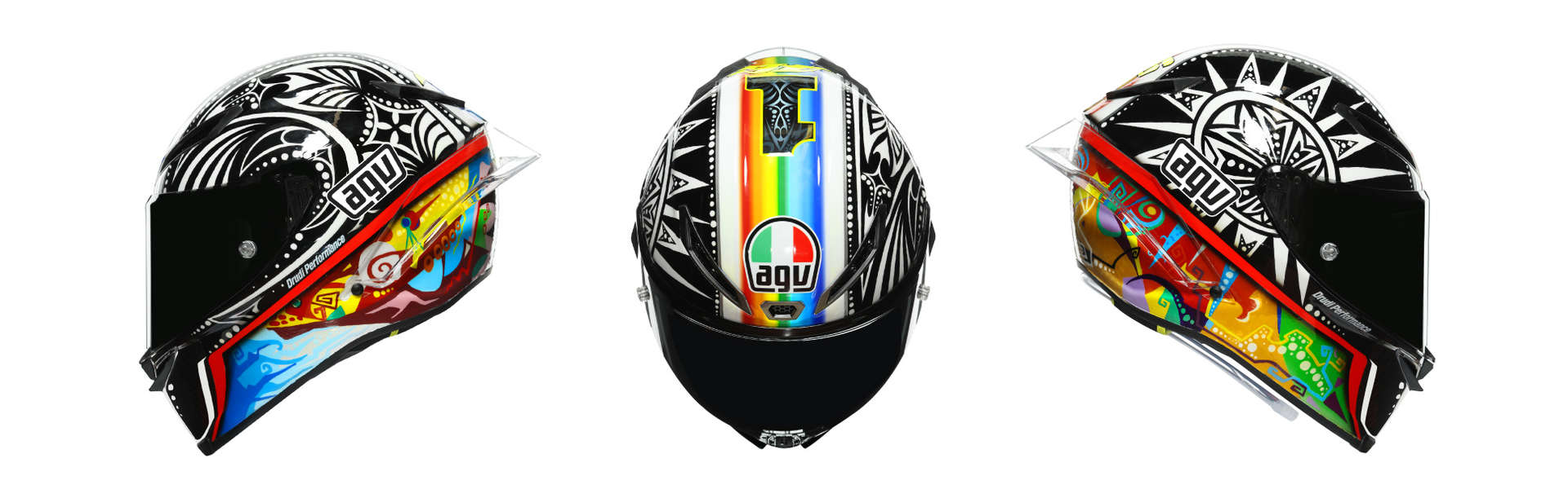 CASCO AGV PISTA GP RR ROSSI WORLD TITLE 2002 EDICION LIMITADA