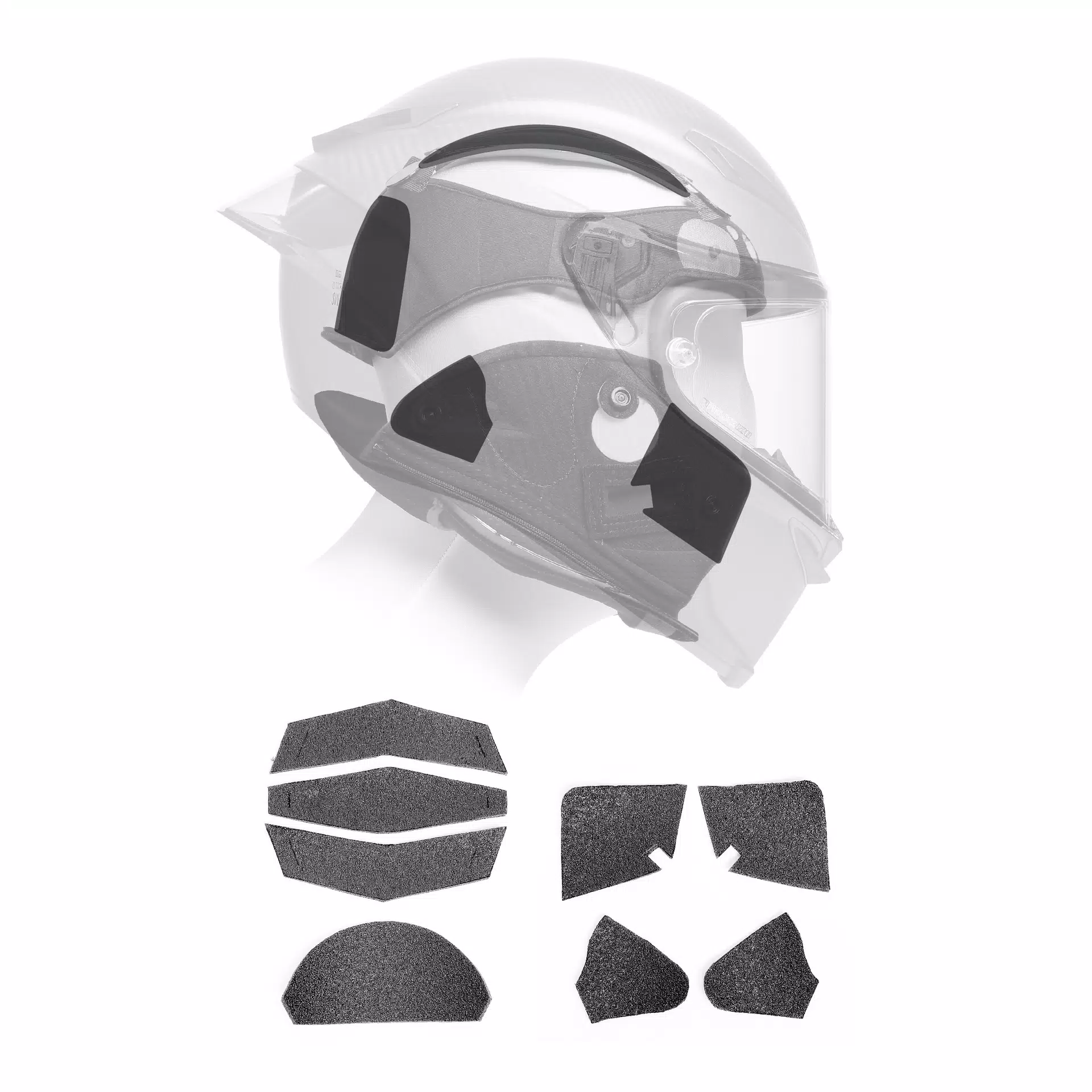 AGV FIT CUSTOMIZATION KIT PISTA GP RR - BLACK