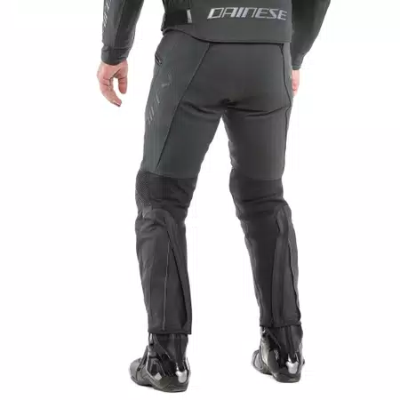PONY 3 - MEN'S MOTORCYCLE LEATHER SHORT/TALL PANTS - BLACK-MATT - 5