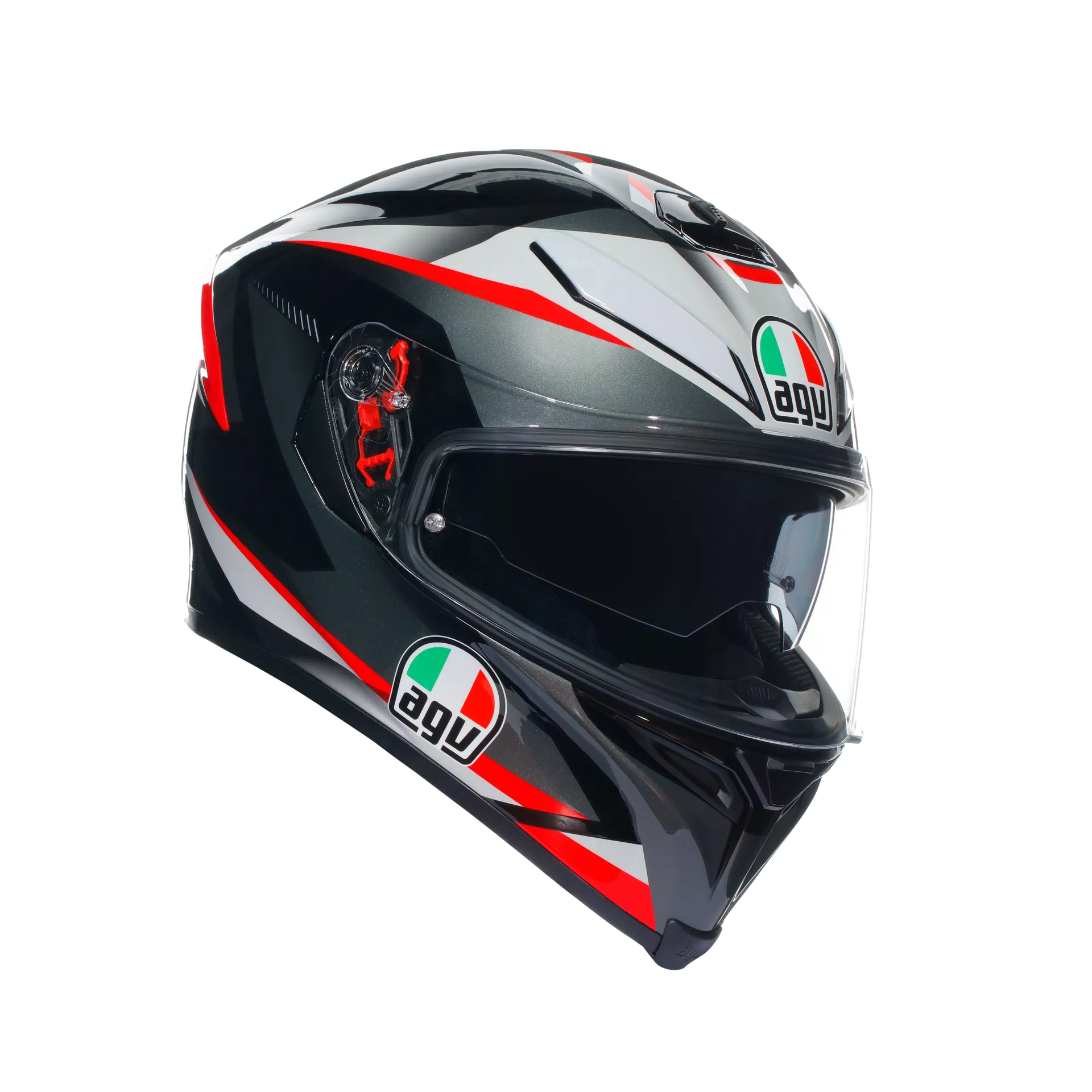 K5 S AGV DOT(ECE) MULTI MPLK - PLASMA BLACK/GREY/RED