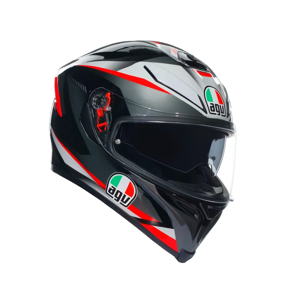 K5 S AGV DOT(ECE) MULTI MPLK - PLASMA BLACK/GREY/RED | AGV K5 S AGV DOT(ECE) MULTI MPLK - PLASMA BLACK/GREY/RED | AGV