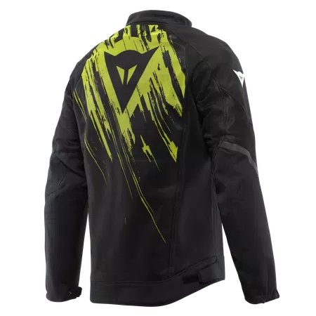 HEROSPHERE AIR - MEN SUMMER MOTORCYCLE JACKET - BLACK/FLUO YELLOW TARMAC - 2